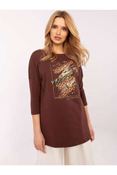CALİMERA Bluza Dama, Calimera, Bumbac, Maneca 3/4, Maro, model CLM-BZ-0052.37