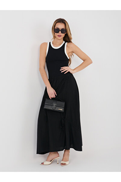 Italy Moda Дамска пола, ИТАЛИЯ МОДА, Лиосел, Черен, модел IT-SD-3061.68