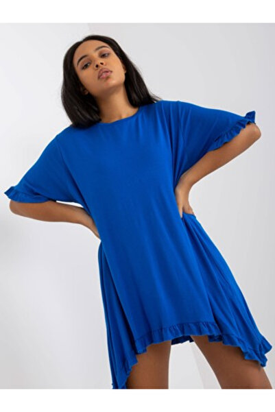 Relevance Rochie Dama Mini, Rochie asimetrica, RELEVANCE, Albastru de Vara Mo...
