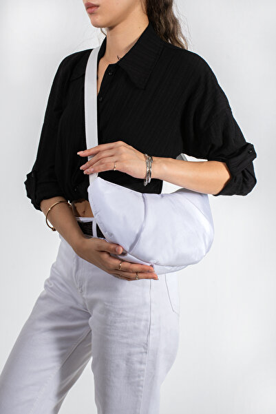 DMG Collection Croissant Parachute Fabric Women's Shoulder and Arm Bag with C...