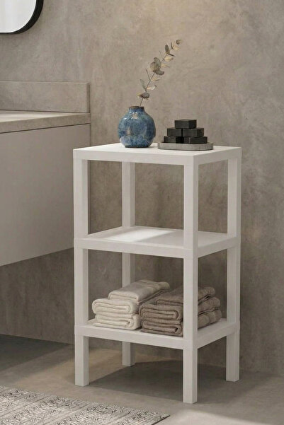 Snippy Console - 3 Katlı Plastik Banyo Mutfak Düzenleyici Mutfak Rafı Banyo Ü...