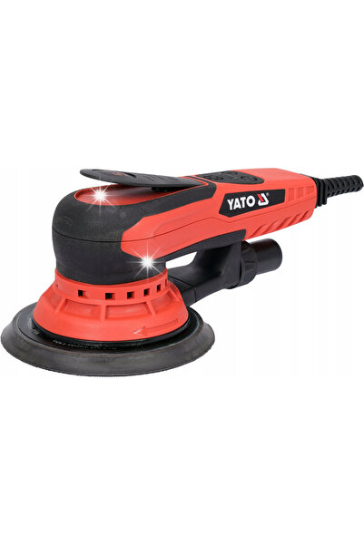 yato Polizor orbital 150mm 350W cu reglare a vitezei + discuri P120 50 buc.