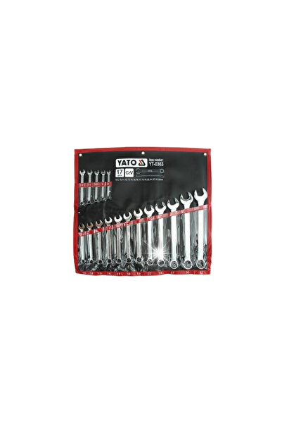 yato Set de chei combinat tip plachetă 8-32 mm, 17 piese, CRV