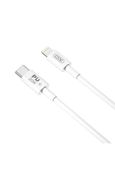 Xo NB-Q189B Καλώδιο USB-C σε Lightning, PD 20W, 2,0μ, λευκό