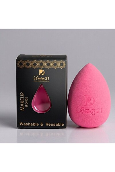 Desire21 Makeup Sponge Beauty Blender for Flawless Finish – Dark Pink