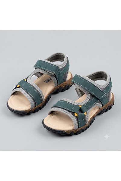 KİNDEP (Arzen) Thermo Non-Slip Sole Velcro Children's Sandals Blue