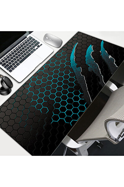 Mcstorey XXL Oyuncu Mouse Pad 90x40 cm 3mm Dikişli Kaymaz Taban Büyük Gaming ...