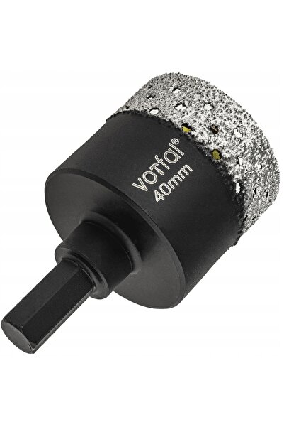 Vorfal Burghiu diamantat 40mm, freză coroană pentru gresie și plăci ceramice,...