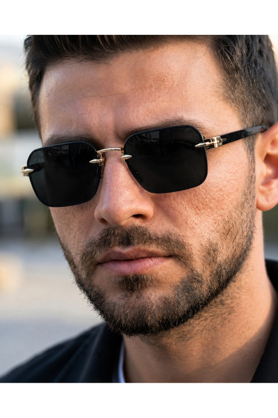 PURE BERRY Uv400 Faset Black Sunglasses