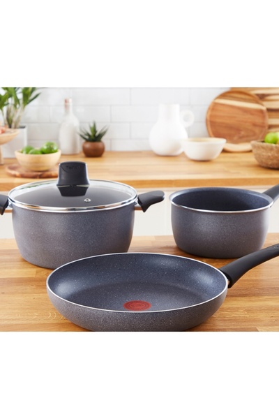TEFAL Tigaie emailată HARD STONE 28 CM pentru aragaz