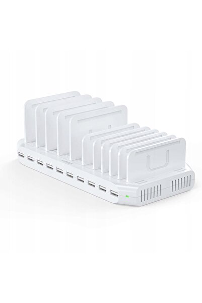 Unitek Stație de încărcare de birou Y-2190D01-EU 10x USB-A 60W Albă + aliment...
