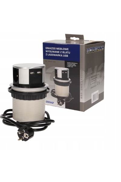 Orno PRIZA MEBLOWE 3X250V USB EXTENSIBIL OR-AE-1342