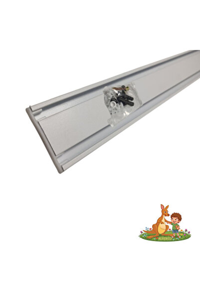 KLEIDECO Sina perdea Aluminiu Kleideco, model , 2 canale, 140 cm, Alb
