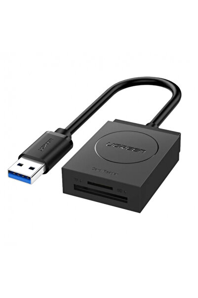 Ugreen Cititor Card USB 3.0 CR127, SD - microSD, Negru