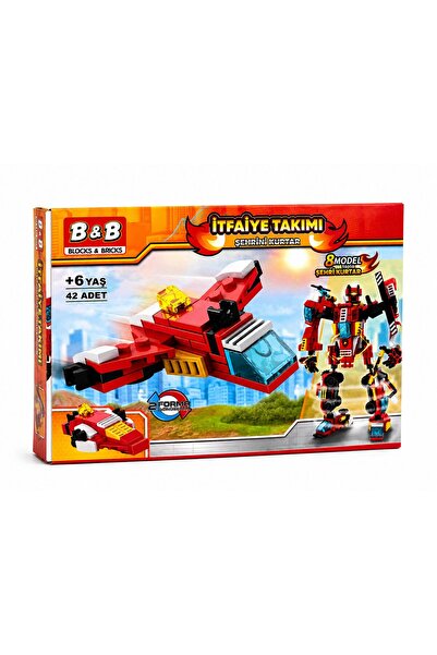 Birlik Oyuncak İtfaiye Takımı Blok / Lego Seti - Blok 8616-4