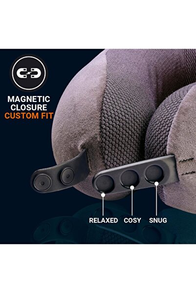 TRAVE Go Travel Luxury Ultimate 3.0 Travel Neck Pillow - (Ref 489.101) | Cushioned head & neck support for flights, coaches, cars and train journeys - Super Supportive & Ergonomic. Ref 489.101.