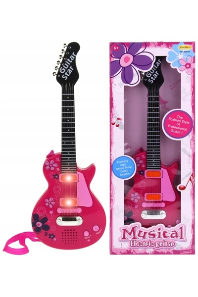 Nobo Kids Chitară electrică pentru copii, rock, cu corzi metalice, sunete de ...