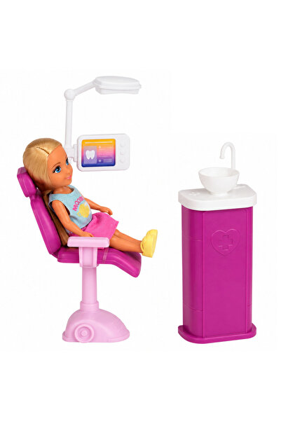 LeanToys Lalka Anlily Dentistă Cabinet Scaun stomatologic Accesorii Set
