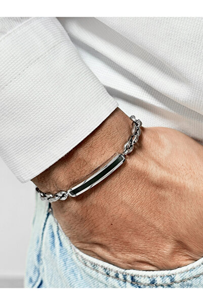 FERRO Black and Silver Steel Men's Bracelet Frj10208A-J 2 Year Warranty Gift ...