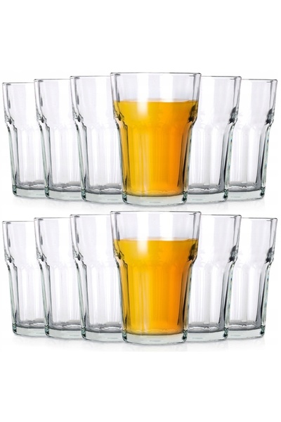 Vilde 12x Pahare pentru băuturi, apă, suc, compot, set complet de pahare, 360 ml