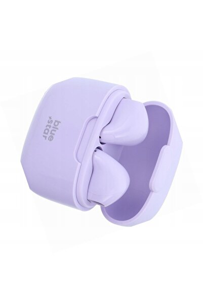 Blue Star Press Căști Blue Star TWS Bluetooth 5.3 violet pentru Realme 12 Plu...