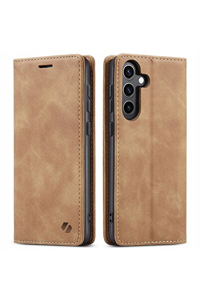NO BRAND Husă tip carte pentru Galaxy S24, Spacecase Portofel, din piele moal...