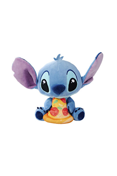 Disney Mascota de pluș Lilo și Stitch cu pernă în formă de pizza, 25 cm