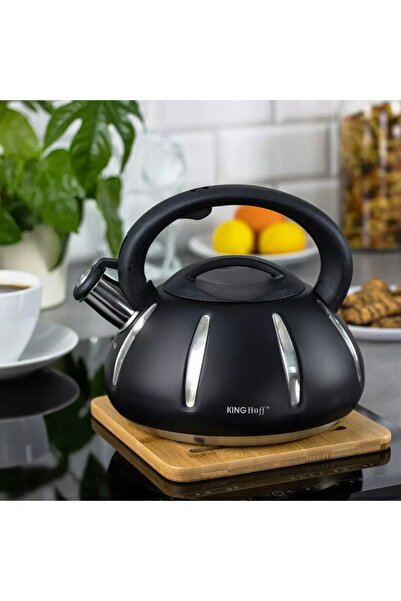 Kinghoff Ceainic tradițional cu fluier, 3 L, pentru plite cu inducție și gaz,...