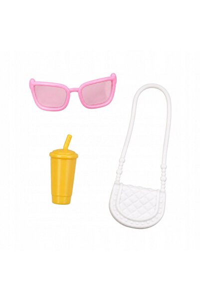 LeanToys Păpușa Anlily Fashion cu fustă și pălărie, geantă, cană, accesorii, set