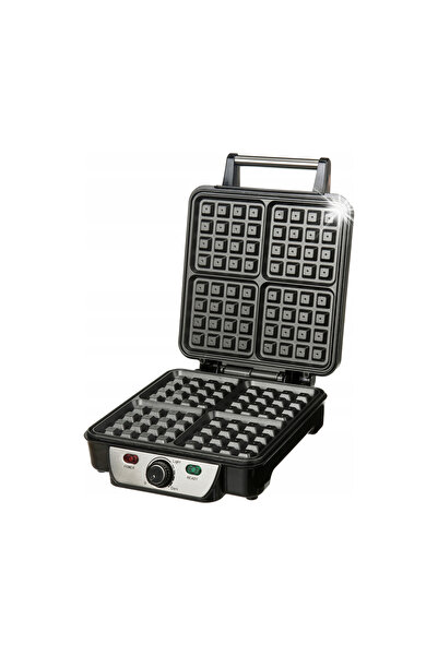 Camryn's Aparat de făcut gofre mare 1500W, 4 gofre crocante, Termostat, REGUL...