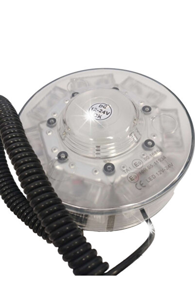 ST PARTS KOGUT LAMPĂ DE AVERTIZARE LED STROBOSCOP CU MAGNET 12/24V HOMOLOGACI...