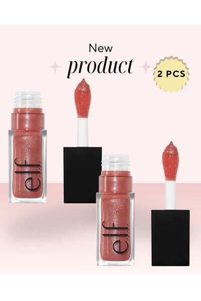 e.l.f cosmetic زيت الشفاه المضيء - عبوة مزدوجة بتصميم الأميرات