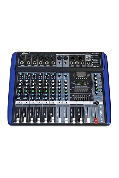 AT Performance ® PM188 Professional Audio Mixer, 8 Channels, USB, 7 Band Grap...