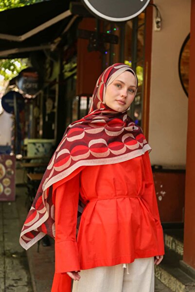 ENRİCO FERRİ Allure Ring Pattern Tensel Shawl