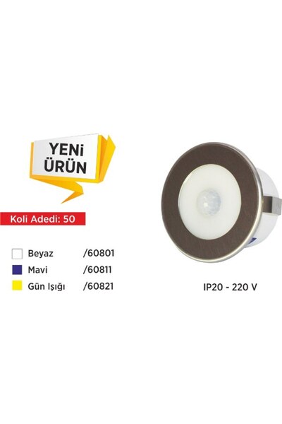 Akviva DOLUNAY SENSÖRLÜ LED SPOT 3000K