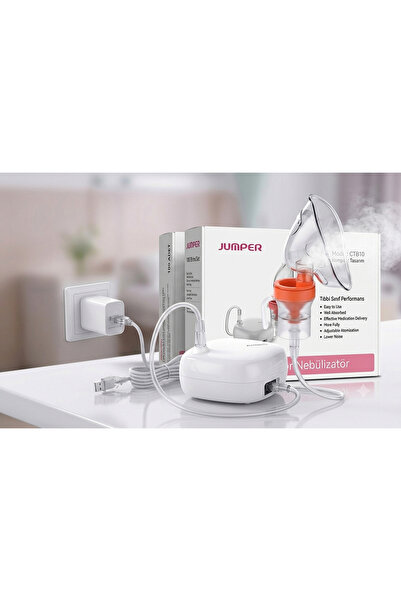 Jumper Kompresörlü Nebülizatör Cihazı - USB Bağlantılı Taşınabilir Yetişkin v...
