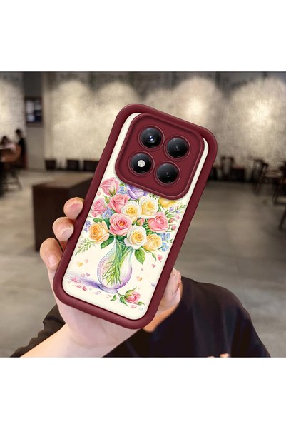 Hontinga Xiaomi Redmi Note 14 Pro Plus 5g Compatible Case Camera Protector Bu...