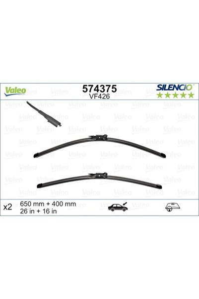 VALEO Set stergator Silencio Flat
