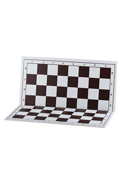 Sunrise Chess & Games Foldable plastic chessboard No. 4, white and brown