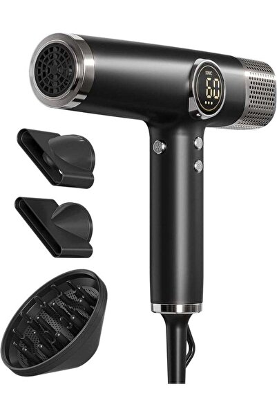 Generic High-Speed Ionic Hair Dryer 2000W | 130,000 RPM Brushless Motor | LED...
