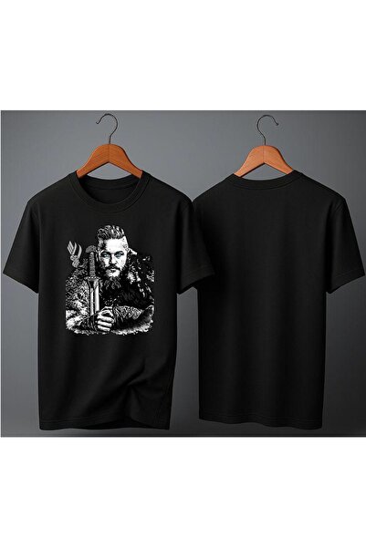 ELFERA Viking Ragnar Lodbrok Printed T-Shirt