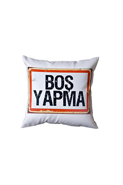 Beramussa Blank Make Your Own Lettering Pillow, Funny Gift