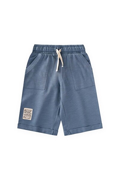 Cigit Label Detailed Capri 8-12 Years Indigo Blue