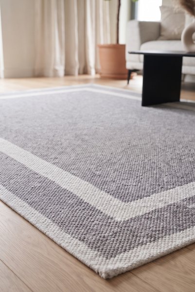 Anatolian Carpet Store Sisal Dokuma Hav Vermez, Leke Tutmaz, Robot Süpürgeye Uygun Modern Gri Krem Halı