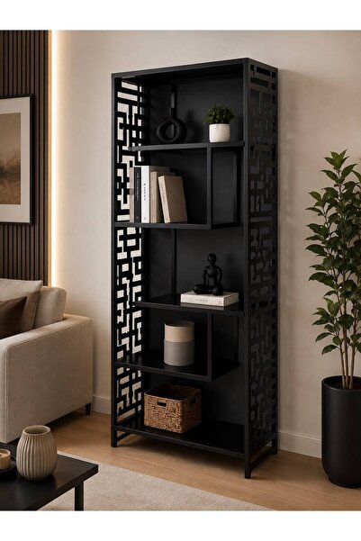 VELLORA DEKORASYON METAL KİTAPLIK - ÇİÇEKLİK - MODERN TASARIM ÇOK AMAÇLI RAF