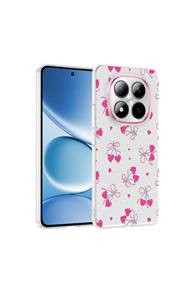 TechTrove Redmi Note 15 Pro Plus Uyumlu Desenli Şeffaf Kılıf Kamera Korumalı ...