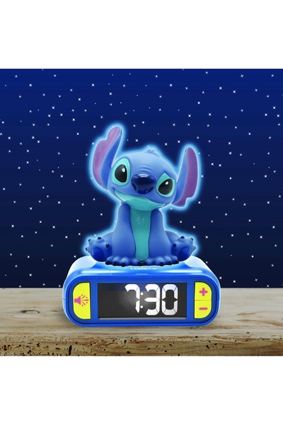 LEXIBOOK Ceas deșteptător cu lumină de veghe Disney Stitch