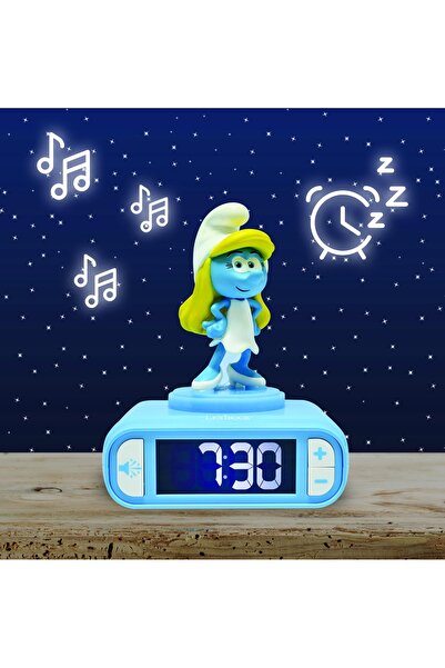 LEXIBOOK Ceas deșteptător cu lumină de noapte Smurfette RL800SF