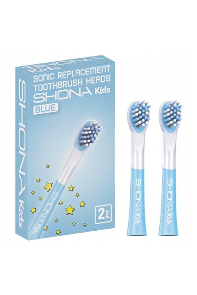 NO BRAND Capete de periuță de dinți sonice SHONA Vision Kids (2 bucăți) Albastru