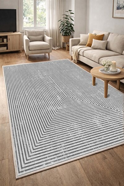 NOVİRA HOME Lüks Salon Halısı Makinede Yıkanabilir Kaymaz Taban Halı